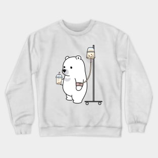 Boba Bear Loves Boba Too Much! Crewneck Sweatshirt